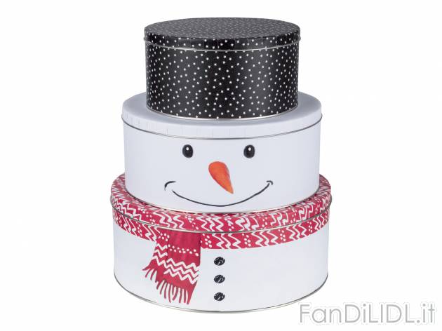 Set scatole per biscotti Ernesto, prezzo 4.99 &#8364; 
3 pezzi 
- In latta con ...