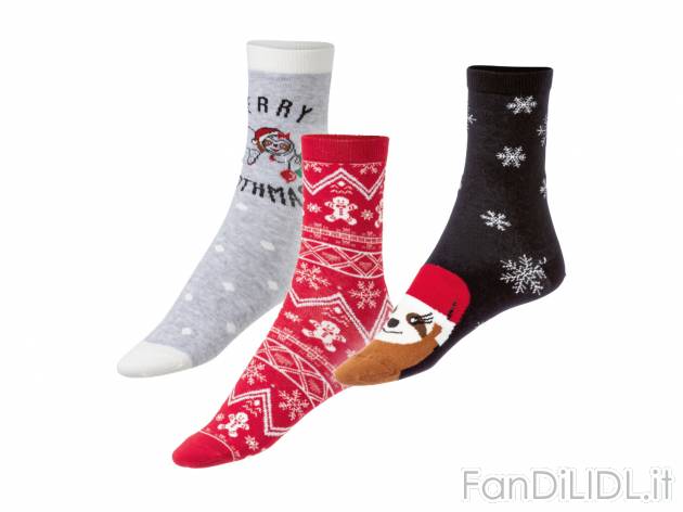 Calze natalizie da donna Esmara, prezzo 2.99 &#8364; 
3 paia - Misure: 35-42
Taglie ...
