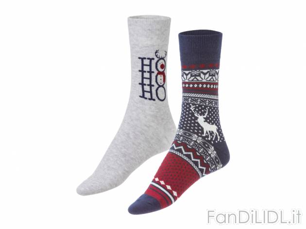 Calze natalizie da uomo Livergy, prezzo 2.99 &#8364; 
2 paia - Misure: 39-46
Taglie ...