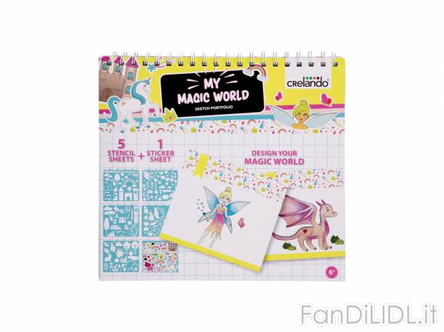 Libro con sagome da disegno Crelando, prezzo 3.99 &#8364; 
Contenuto
- 1 blocco ...