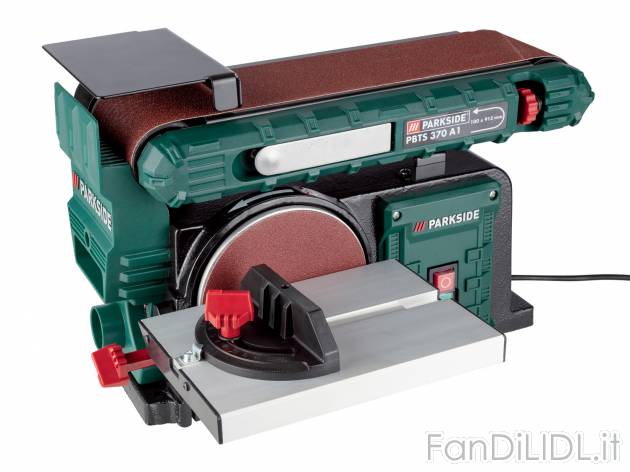 Levigatrice a nastro e a disco Parkside PBTS 370 A1, prezzo 89.00 € 
- Nastro ...