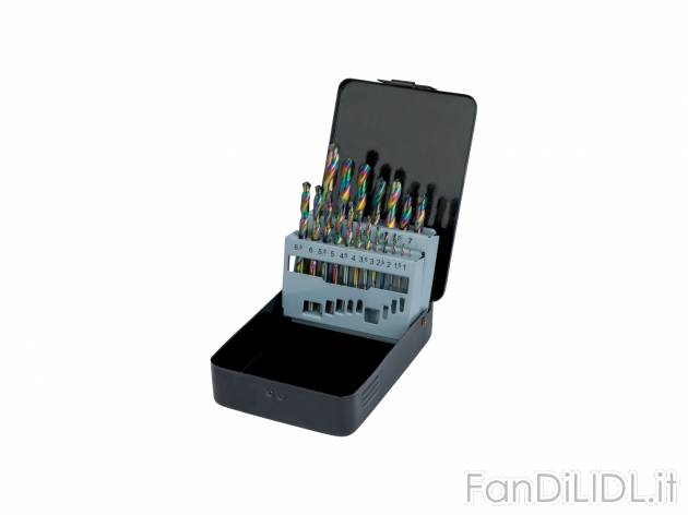 Set punte da trapano per acciaio o per legno e pietra Parkside, prezzo 9.99 € ...