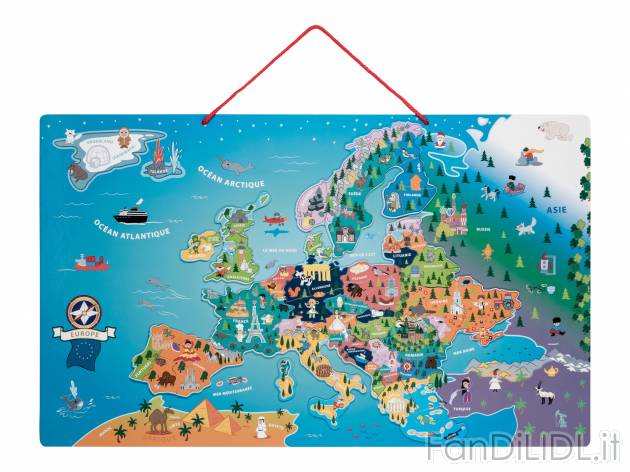 Carta magnetica dellEuropa o del mondo , prezzo 14.99 &#8364; 
- Et&agrave; ...