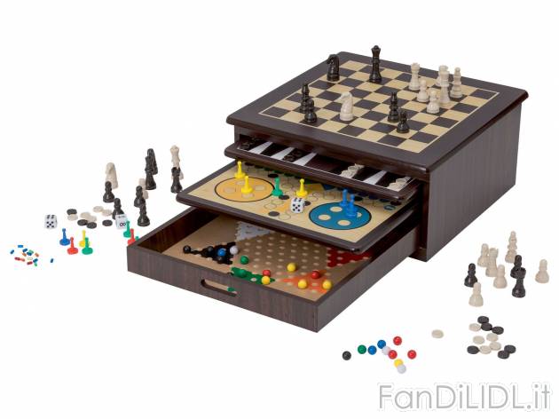 Set giochi da tavolo Playtive, prezzo 19.99 &#8364; 
10 in 1 
- Et&agrave; ...