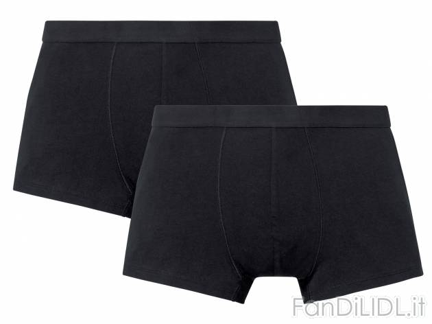 Boxer da uomo in cotone biologico Livergy, prezzo 4.99 &#8364; 
2 pezzi - Misure: ...
