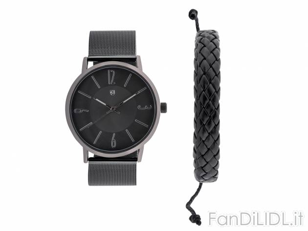 Set orologio e braccialetto da uomo Auriol, prezzo 7.99 &#8364; 
- Batteria ...