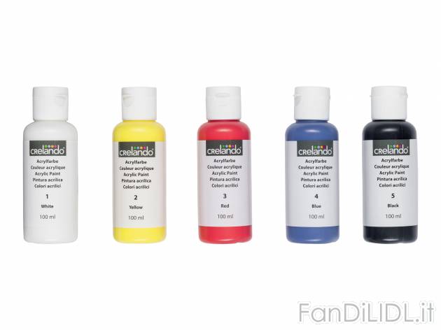 Colori acrilici, ad olio o acquerelli Crelando, prezzo 4.99 &#8364; 

Caratteristiche
 ...