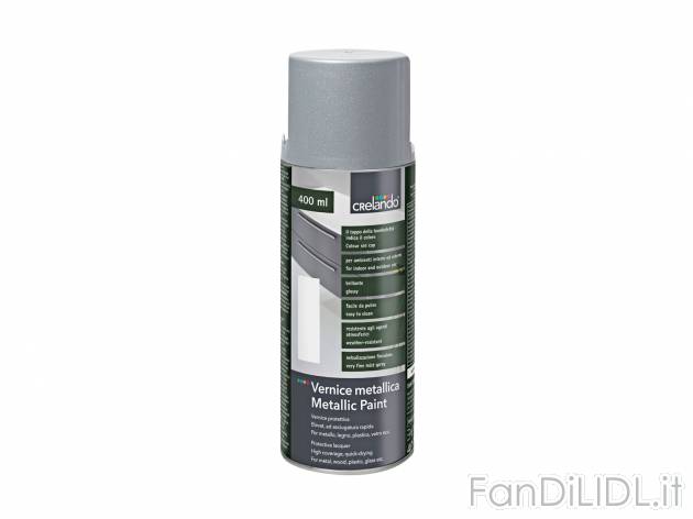 Vernice spray effetto pietra, metallica o argento Crelando, prezzo 3.99 &#8364; ...