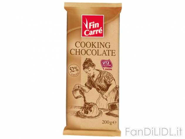 Cioccolato di copertura , prezzo 0,79 &#8364; per 200 g, € 3,95/kg EUR. 
- ...
