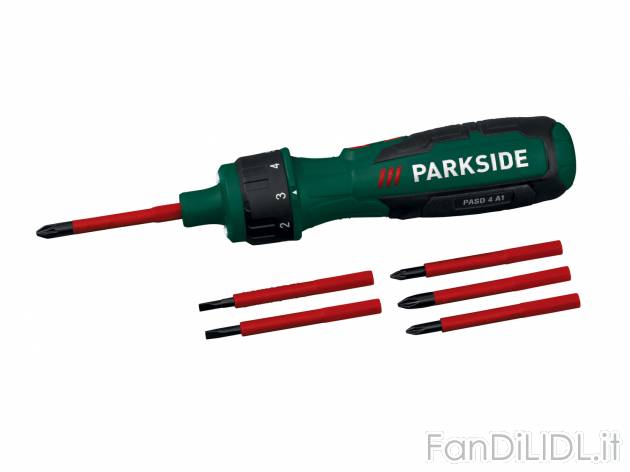 Cacciavite ricaricabile con selettore di coppia Parkside PASD 4 A1, prezzo 19.99 ...