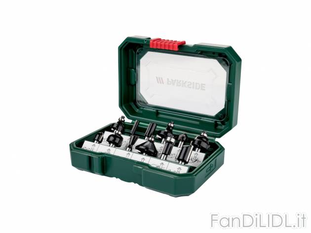 Set bit per fresatrice Parkside, prezzo 9.99 &#8364; 
- Chiave a brugola inclusa
Caratteristiche

- ...