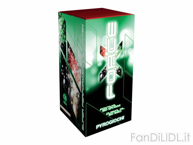 Fontana X-FORCE Pyrogiochi, prezzo 4.99 &#8364;  
-  1 pezzo
Caratteristiche