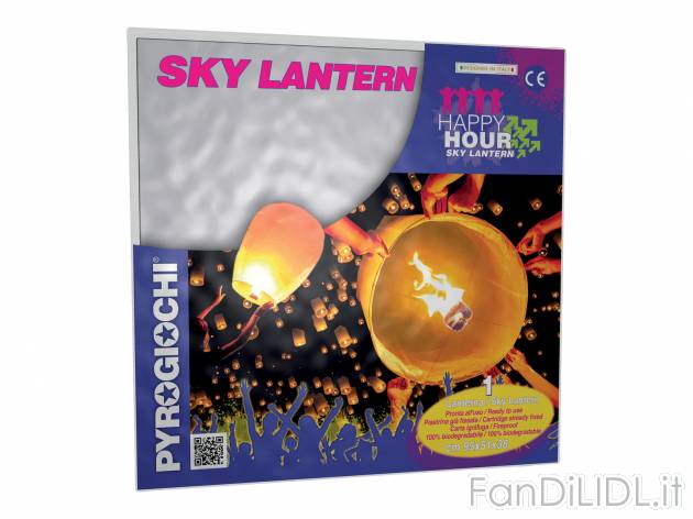 Lanterna volante bianca Pyrogiochi, prezzo 1.99 &#8364;  
-  1 pezzo
Caratteristiche