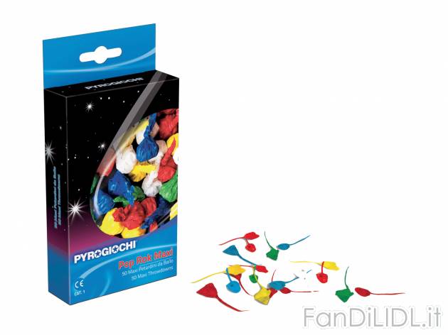 Petardini da ballo POP ROK MAXI Pyrogiochi, prezzo 1.99 &#8364; 
- 50 pezzi
Caratteristiche
 ...