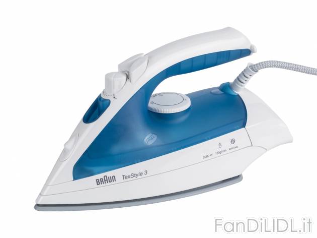 Ferro da stiro a vapore Braun, prezzo 29.99 € 
- 2000 W
- Piastra in ceramica
- ...