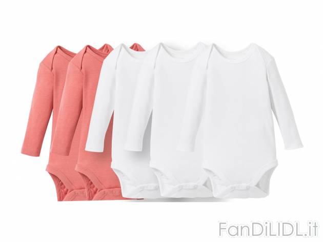 Body a manica lunga per neonati Lupilu, prezzo 11.99 &#8364; 
5 pezzi - Misure: ...