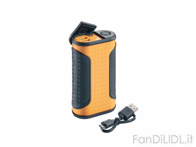 Powerbank 10000 mAh Silvercrest, prezzo 19.99 &#8364; 
- IP67: resistente alla ...