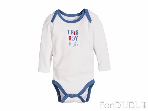 Body a manica lunga da neonato , prezzo 5.99 &#8364; per Alla confezione 
- ...