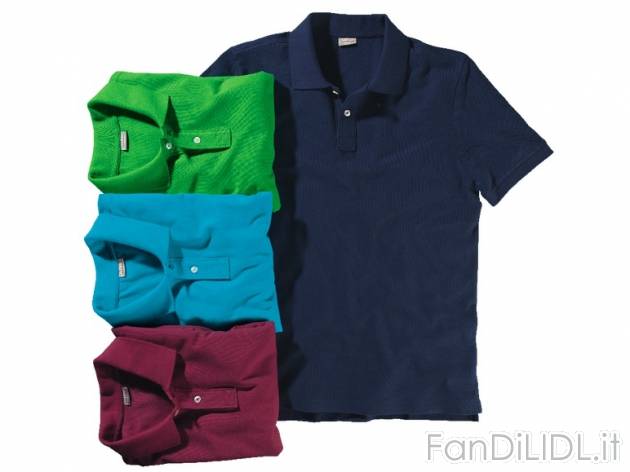 Polo da uomo Livergy, prezzo 4,99 &#8364; per Alla confezione 
- In puro cotone
- ...