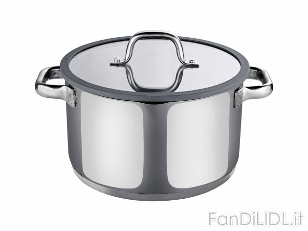 Pentola in acciaio Ernesto, prezzo 19.99 &#8364; 
Ø 24 cm 
- Fondo multistrato ...