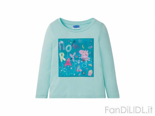 Maglia da bambina Peppa Pig, Frozen, Paw Patrol , prezzo 6.99 € 
Misure: 2-10 ...