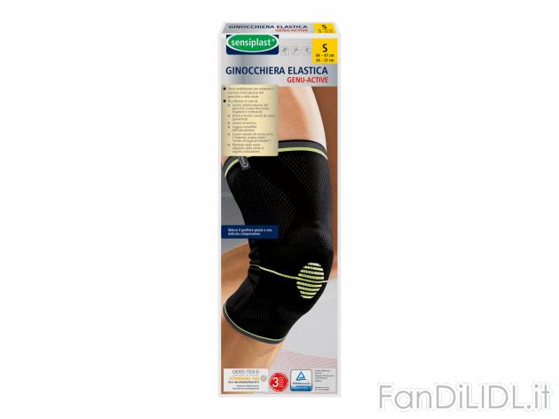 Ginocchiera elastica Sensiplast, prezzo 9.99 € 
- Fascia stabilizzante per sostenere ...