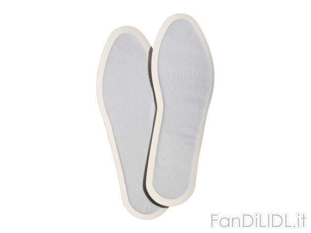 Solette termiche o scalda mani e piedi , prezzo 1.49 €  
Misure solette: 36-44