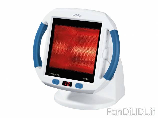 Radiatore termico a raggi infrarossi Sanitas, prezzo 39.99 € 
- Luce a raggi ...