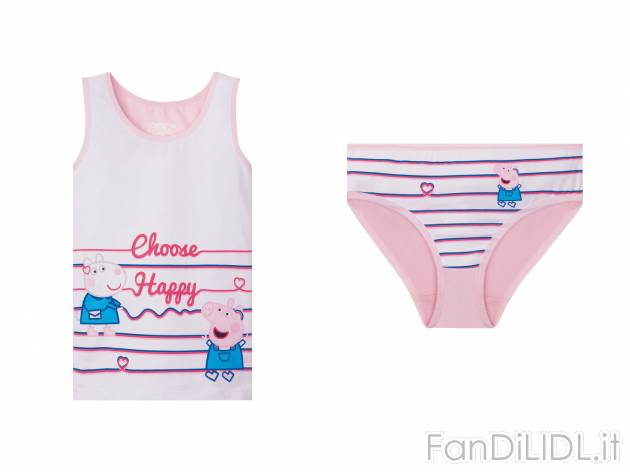 Coordinato intimo da bambina Frozen, Paw Patrol, Peppa Pig , prezzo 4.99 € 
Misure: ...