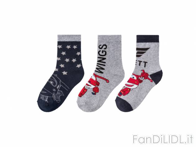 Calze da bambino Marvel, Super Wings, Paw Patrol , prezzo 2.49 € 
3 paia - Misure: ...