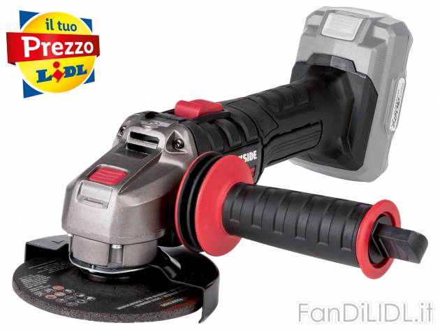 Smerigliatrice angolare ricaricabile Parkside, X20VTeam, Parkside Performance, prezzo ...