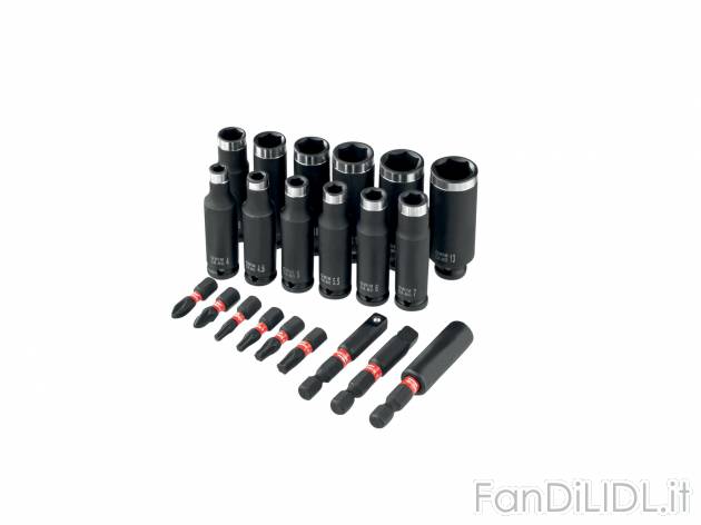 Set chiavi a bussola e punte per avvitatore a percussione Parkside, prezzo 22.99 ...