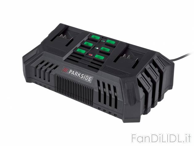 Doppio caricabatterie Parkside, prezzo 24.99 € 
- Max. corrente di carica: 2 ...