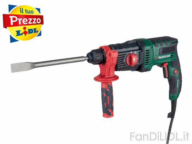 Trapano a percussione scalpellatore pneumatico Parkside PBH 800 A1 SDS, prezzo 34.99 ...