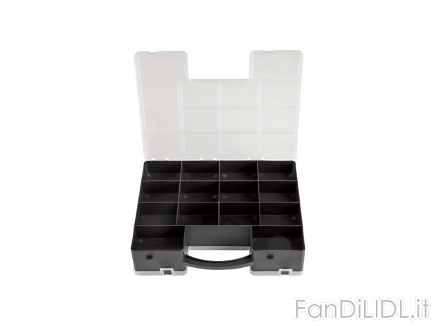 Valigetta portaminuteria doppio vano Parkside, prezzo 3.49 €  

Caratteristiche