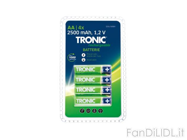 Batterie ricaricabili , prezzo 3.99 EUR 
Batterie ricaricabili Coupon 
- 4 pezzi
- ...