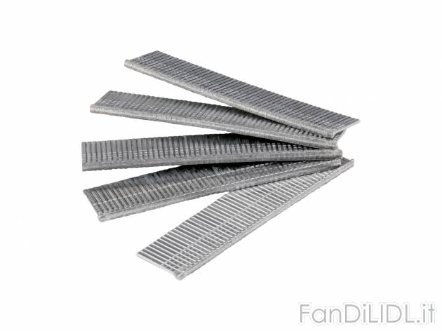 Set di graffe o chiodi per pistola sparapunti Parkside, prezzo 1.99 € 

Caratteristiche ...