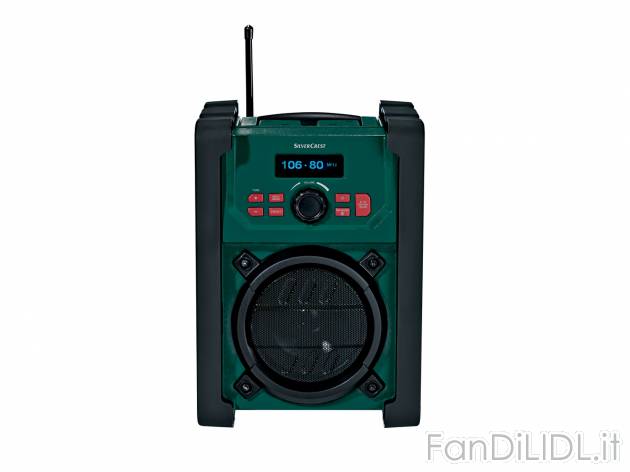 Radio da cantiere Silvercrest, prezzo 59.00 € 
- Scomparto con cavo AUX-In da ...