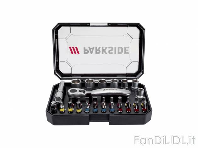 Set bit o set chiavi a bussola e bit per cricchetto Parkside, prezzo 7.99 &#8364; ...