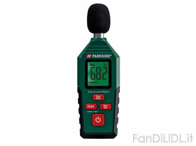 Fonometro Parkside, prezzo 11.99 &#8364; 
- Funzione di fissaggio dei valori ...