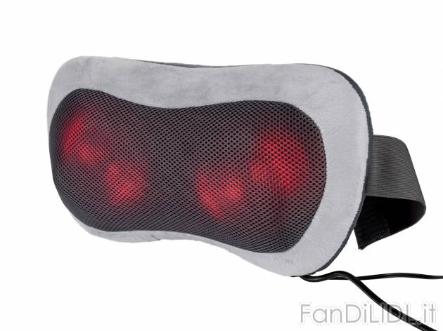 Cuscino per massaggi Shiatsu Silvercrest Personal Care, prezzo 24.99 € 
- 4 testine ...