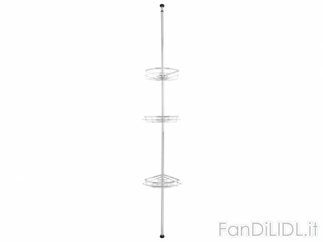 Portaoggetti telescopico per doccia Miomare, prezzo 19.99 &#8364; 
- Regolabile ...