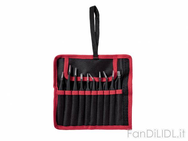Set pinzette antistatiche Parkside, prezzo 7.99 €  
10 pezzi
Caratteristiche
