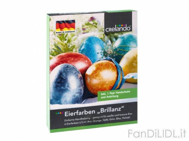 Set per dipingere le uova , prezzo 1,49 &#8364; per Al set 
- A scelta tra ...
