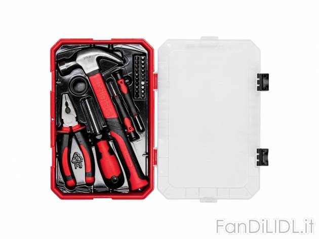 Set utensili Parkside, prezzo 7.99 &#8364; 
26 o 27 pezzi
Caratteristiche

- ...