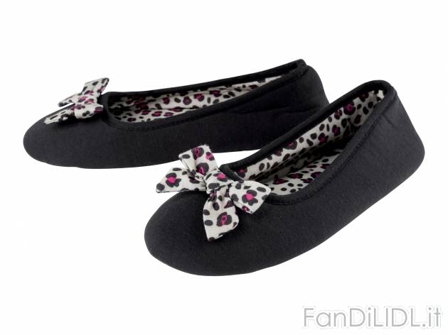 Pantofole a ballerina da donna Esmara, prezzo 3.99 € 
Misure: 36-41
Taglie disponibili

Caratteristiche ...