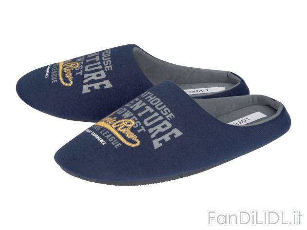 Pantofole da uomo Livergy, prezzo 4.99 € 
Misure: 40-45
Taglie disponibili

Caratteristiche ...