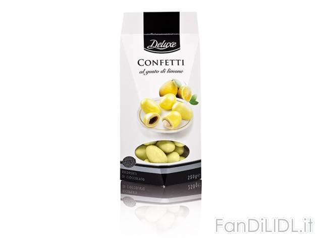 Confetti Deluxe, prezzo 2,49 &#8364; per 250 g, € 9,96/kg EUR. 
- Gustosi ...