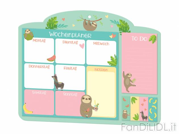 Calendario settimanale United Office, prezzo 2.49 &#8364; 
- Con foro per appendere
Caratteristiche
 ...