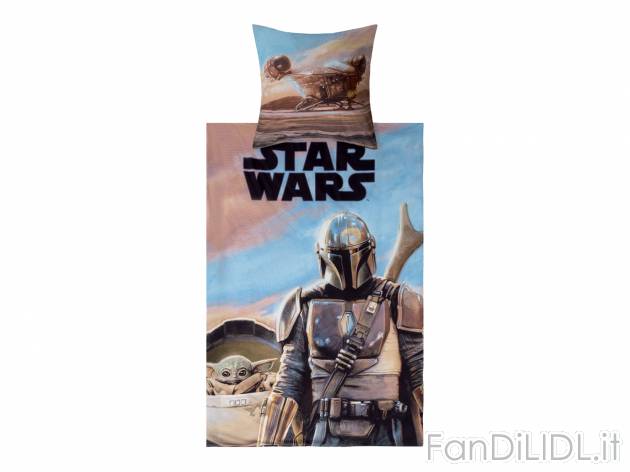 Set copripiumino singolo Miraculous, Star Wars, Frozen 2, Paw Patrol, Peppa Pig ...